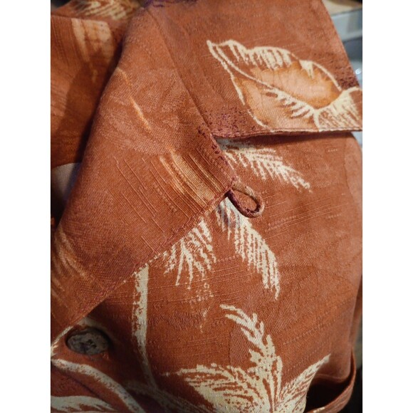 Tommy Bahama Floral Shirt Mens XL Short Sleeve Button Up Silk Beach Loop Collar - Picture 4 of 6